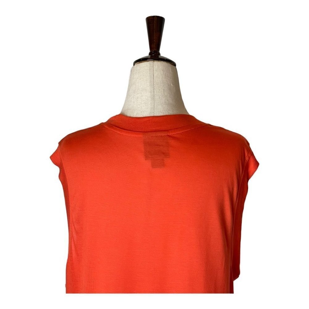 Ivy Park Orange And White Modal Crew Neck Sleeveless Tank Top‎ Size S - Picture 5 of 12